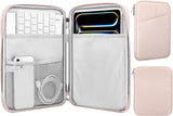 MoKo 9-11 Inch Tablet Sleeve Case, Fits New 11inch iPad Air M4/Pro M5, iPad A16 11", i-Pad 10/9/8/7th/Air 5/4th 10.9"/10.2", Tab S9/S8 11", Protective Bag Carrying Case with Pocket, Pink