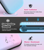MoKo Carrying Case for Nintendo Switch 2(2025), Protective Hard Shell Portable Travel Carry Case Pouch holds 10 Cartridges with Pockets for Switch 2 Accessories and Games, Blue Pink