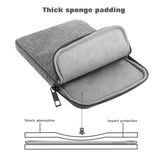MoKo 9-11 Inch Tablet Sleeve Bag Carrying Case Fits New 11inch iPad Air M3, iPad A16 2025, iPad Pro 11 M4, Air 5/4/3, iPad 10/9/8th Gen, Tab S8/S9 11", Light Gray