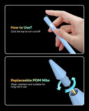 MoKo Pencil for iPad (A16) 11th 10th Gen, Stylus Pen for 2018-2025 Apple iPad 11/10/9/8/7/6/A16, Mini 7/6/5, Air M3/M2 11"/13"/5/4/3, Pro M4 13"/12.9"/11" Tilt Sensitivity, USB-C Fast Charging, Blue
