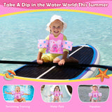 MoKo Toddler Swim Vest - Cute Toddler Floaties with Emergency Whistle for Boys and Girls 22-66 lbs Water Wings Arm Band Floaties Swim Training Equipment for Beach Swimming Pool Sea, Pink Octopus