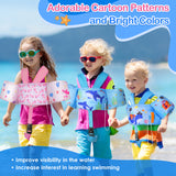 MoKo Kids Swimming Vest, Toddler Floaties, Arm Band Floaties with Adjustable Strap, Swim Jacket Water Wing Pool Float, Water Sports Learning Swim Training Equipment, Pink Whale