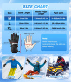 MoKo Wasserdicht Winter Handschuhe Mann Frau, Thermo 3M Thinsulate Handschuh Kalt Wetter, Touchscreen&Anti-Rutsch Griff Ski Handschuh für Snowboarden Radfahren Laufen Wandern Autofahren Outdoor Sport