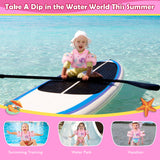 MoKo Toddler Swim Vest - Cute Toddler Floaties with Emergency Whistle for Boys and Girls 13-20-30 lbs Water Wings Arm Band Floaties Swim Training Equipment for Beach Swimming Pool Sea, Mermaid