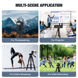 MoKo Camera Tripod for iPad - 70" Phone Tripod Stand with Travel Bag, Tripod for iPhone with Phone Holder, Wireless Remote, Travel Tripod for Camera DSLR SLR, Cell Phones, Tablets, Projector, Webcam