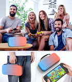 MoKo Carrying Case for Nintendo Switch 2 2025, Protective Hard Shell Portable Travel Carry Case Pouch Holds 10 Cartridges w/Pockets for Switch 2 Accessories and Games, Gradient Orange