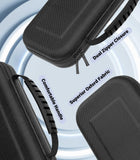 MoKo Carrying Case for Nintendo Switch 2 2025, Protective Hard Shell Portable Travel Carry Case Pouch Holds 10 Cartridges w/Pockets for Switch 2 Accessories and Games, Black