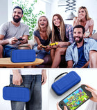 MoKo Carrying Case for Nintendo Switch 2 2025, Protective Hard Shell Portable Travel Carry Case Pouch Holds 10 Cartridges w/Pockets for Switch 2 Accessories and Games, Indigo