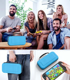 MoKo Carrying Case for Nintendo Switch 2 2025, Protective Hard Shell Portable Travel Carry Case Pouch Holds 10 Cartridges w/Pockets for Switch 2 Accessories and Games, Blue