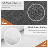 MoKo 9-11 Inch Tablet Sleeve Bag Carrying Case Fits New 11-inch iPad Pro M4/iPad AirM2 2024,iPad Air 5/4/3 10.9"/10.5",iPad Pro 11 M2,iPad 10th 10.9,iPad 9/8th Gen 10.2,Tab S8/S9 11", Black & Gray