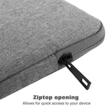 MoKo 9-11 Inch Tablet Sleeve Bag Carrying Case Fits New 11inch iPad Air M3, iPad A16 2025, iPad Pro 11 M4, Air 5/4/3, iPad 10/9/8th Gen, Tab S8/S9 11", Light Gray