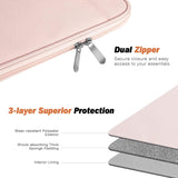MoKo 9-11 Inch Tablet Sleeve Case, Fits New 11inch iPad Air M4/Pro M5, iPad A16 11", i-Pad 10/9/8/7th/Air 5/4th 10.9"/10.2", Tab S9/S8 11", Protective Bag Carrying Case with Pocket, Pink