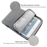 MoKo 9-11 Inch Tablet Sleeve Bag Carrying Case Fits New 11inch iPad Air M3, iPad A16 2025, iPad Pro 11 M4, Air 5/4/3, iPad 10/9/8th Gen, Tab S8/S9 11", Light Gray