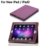 MoKo Folding Cover Case for the New IPad (3rd generation)/IPad 2/ IPad3 PURPLE