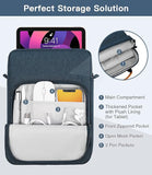 MoKo 9-11 Inch Tablet Sleeve Bag Handle Carrying Case with Shoulder Strap Fits iPad Pro 11 inch, iPad 10th 10.9,iPad 9/8/7th Generation 10.2,iPad Air 5/4th 10.9,iPad 9.7, Tab S8/S9 11", Indigo