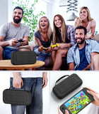 MoKo Carrying Case for Nintendo Switch 2 2025, Protective Hard Shell Portable Travel Carry Case Pouch Holds 10 Cartridges w/Pockets for Switch 2 Accessories and Games, Black