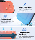 MoKo Carrying Case for Nintendo Switch 2 2025, Protective Hard Shell Portable Travel Carry Case Pouch Holds 10 Cartridges w/Pockets for Switch 2 Accessories and Games, Gradient Orange