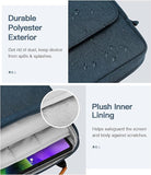 MoKo 9-11 Inch Tablet Sleeve Bag Handle Carrying Case with Shoulder Strap Fits iPad Pro 11 inch, iPad 10th 10.9,iPad 9/8/7th Generation 10.2,iPad Air 5/4th 10.9,iPad 9.7, Tab S8/S9 11", Indigo