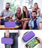 MoKo Carrying Case for Nintendo Switch 2 2025, Protective Hard Shell Portable Travel Carry Case Pouch Holds 10 Cartridges w/Pockets for Switch 2 Accessories and Games, Purple