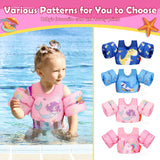 MoKo Toddler Swim Vest - Cute Toddler Floaties with Emergency Whistle for Boys and Girls 13-20-30 lbs Water Wings Arm Band Floaties Swim Training Equipment for Beach Swimming Pool Sea, Mermaid