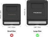 MoKo Phone/Tablet Stand, Foldable Desktop Holder Fit with iPhone 15/Plus/Pro/Pro Max, iPhone 14/Pro/Max, iPad 9/ iPad mini 6, iPad Pro 11, 10.2, 12.9, Air 5/4/3, Mini 5, Steam Deck, Black (Large)