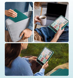 MoKo Detachable Magnetic Case for All-new 7" Kindle Paperwhite 12th Generation 2024 & Kindle Colorsoft 2024/2025,Ultra Clear Back Scratch-Proof Light & Shell Cover with Auto Wake/Sleep, Jade Green