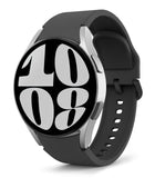 MoKo Strap Compatible with Samsung Galaxy Watch 7 FE 6 5 4 Strap 40 mm 44 mm/Watch 6 Classic 43 mm 47 mm/Watch 5 Pro 45 mm/Watch 4 Classic 42 mm 46 mm, Soft Silicone Replacement Strap, Black