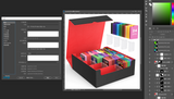 MoKo Trading Card Storage Box, 3000+ MTG Deck Box with 24 Colorful Dividers & 4 Card Supporters, Commander Card Deck Case Fits for Magic Game Cards, YugiOh, TCG, PTG and Sport Cards, Black Red