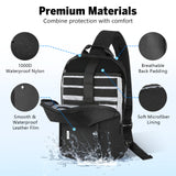 MoKo Sling Crossbody Bag for Switch 2/OLED/Steam Deck/Rog Ally X, Protective Travel Chest Carrying Case Gaming Pouch with 8 Game Card Slots, Minimalist Chest Tablet Bag for 11" iPad Pro/Air, Black