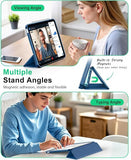 MoKo Case for iPad (A16) 11th/10th Gen 2025/2022 11/10.9 Inch, Abyss Blue | Trifold Stand Protective Cover Smart Folio Case Soft Flexible TPU Cover Support Supports Touch ID Auto Sleep/Wake