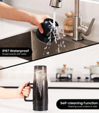 Portable Blender,MoKo 300W Portable Blender for Shakes and Smoothies,28 oz Personal Blender,Smoothie Blender with 6 Blades,BPA Free,USB Rechargeable,Handle and Straw Lid, Blender for Anywhere, Black