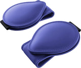 MoKo Sunglasses Holder for Car Sun Visor, 2 Pack PU Leather Magnetic Glasses Mount Holder Eyeglasses Hanger Clip Visor Accessories for All Car Models, Black