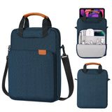 MoKo 9-11" Tablet Shoulder Sleeve Bag with Concealed Hand Strap for iPad Pro 11 2021-2018, iPad 10.2, iPad Air 4 10.9, iPad 9.7, Surface Go 3/2, Galaxy Tab A 10.1, Polyester Ipad Carrying Bag , Indigo