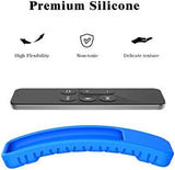 MoKo Silicone Case Compatible with Apple TV 4K/4th Gen Remote, [2 Pack] Lightweight Non-Slip-Grip & Secure Protective Cover Compatible with Apple TV 4K Siri Remote Controller - Blue + Red