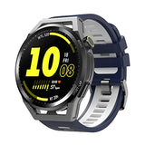 MoKo Watch Strap Compatible with Huawei Watch GT3 46mm/GT2/GT2 Pro/GT 2e/Samsung Galaxy Watch 46mm/Gear S3, 22mm Soft Silicone Replacement Sport Band Wristband, Red/Black