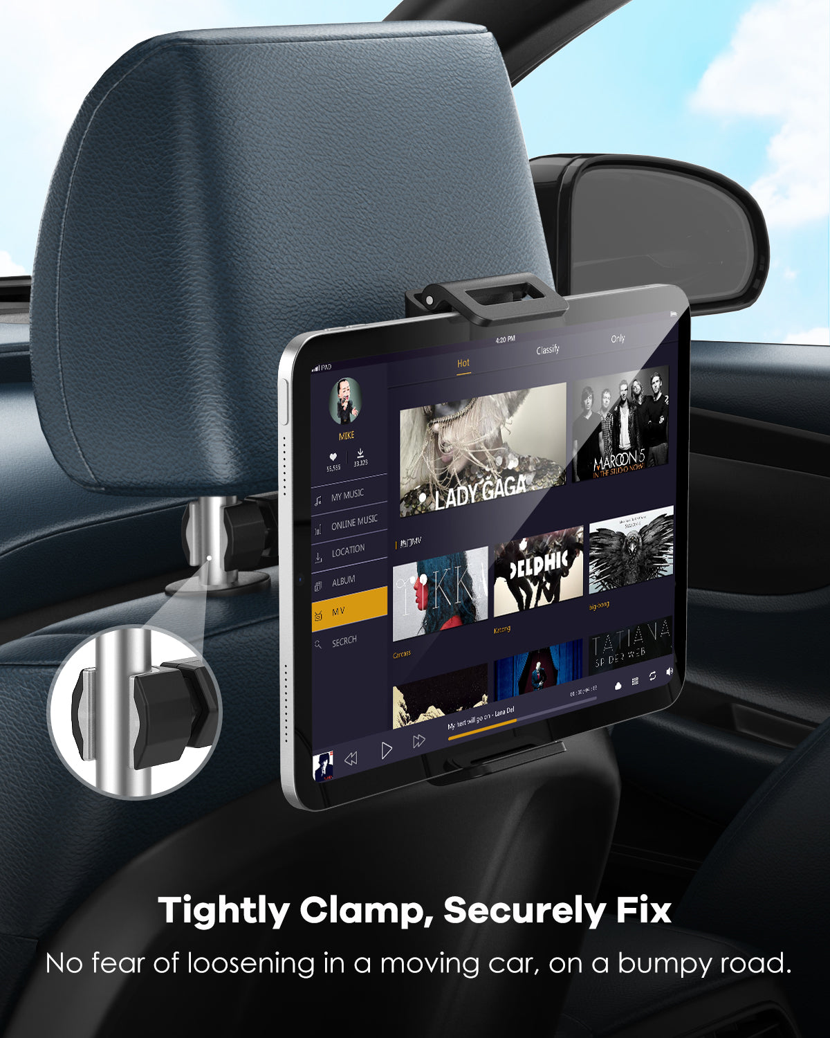 Car Tablet Holder Tryone Car Headrest Tablet Holder Mount