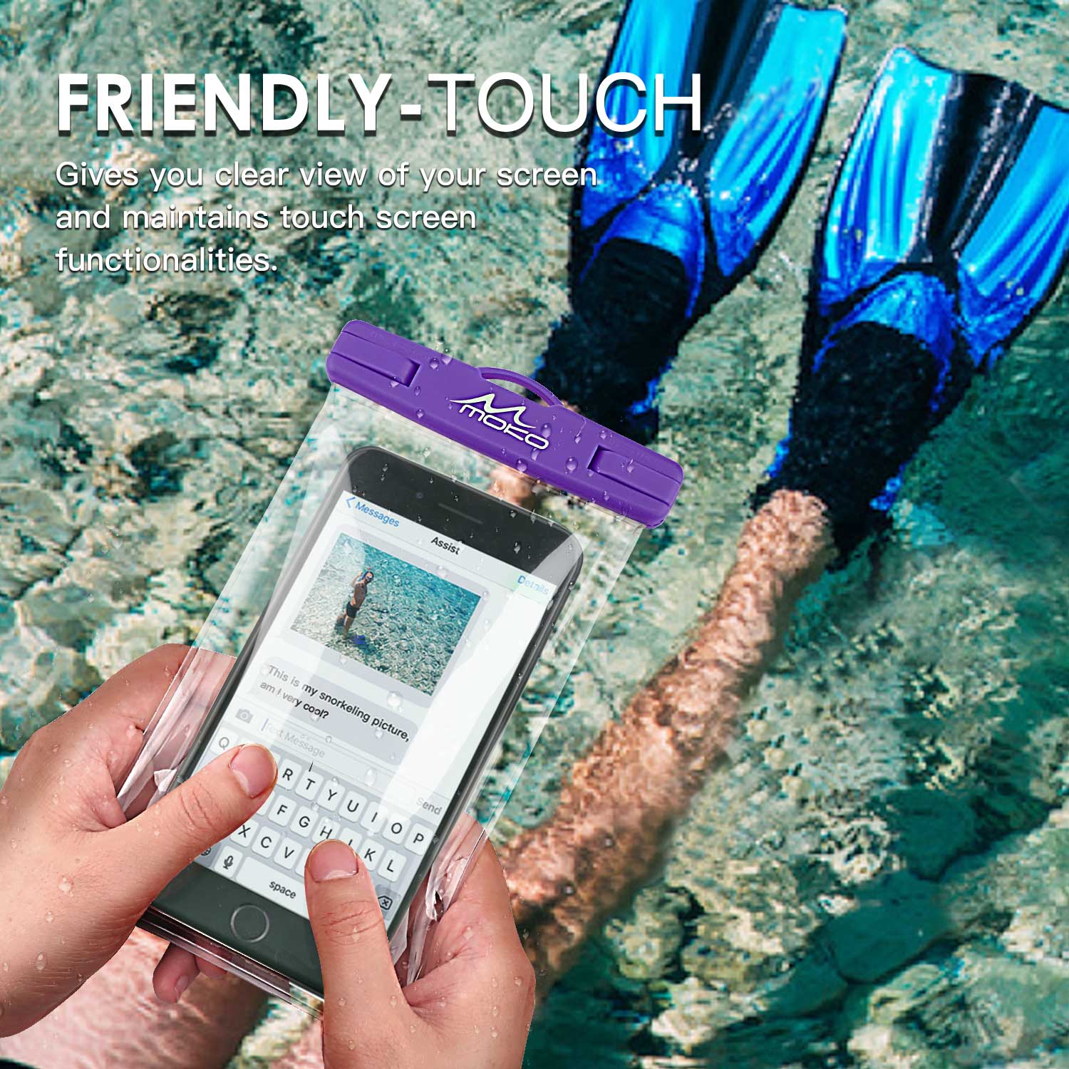 MoKo Waterproof Phone Pouch, 3 Pack Waterproof Phone Case Underwater C – Mokodirect MoKo Waterproof Phone Pouch, 3 Pack Waterproof Phone Case Underwater C – Mokodirect