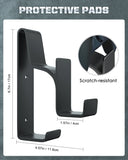 MoKo Controller Holder Wall Mount for Xbox One, Xbox 360, PS3, PS4, PS5, PC, STEAM, Switch, Headphone Hanger for All Universal Headsets, Black
