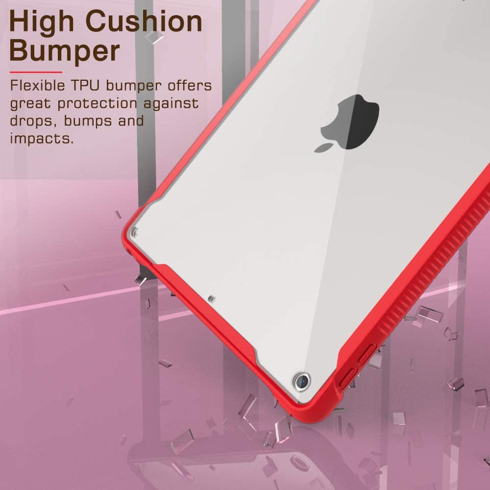 MoKo For IPad 10.2 Inch Case IPad 9th Generation 2021/ IPad 8th Generation 2020/ IPad 7th Generation 2019, [Heavy Duty] Shockproof Full Protective Cover With Built-in Screen Protector, Earthy Orange