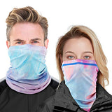 MoKo Winter Neck Gaiter Face Mask Women Men,2 Pack Bandana UV Sun Protection Windproof Face Cover Scarf Balaclava for Skiing
