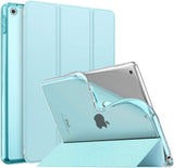 MoKo iPad 10.2 Case for iPad 9th Generation 2021/ iPad 8th Generation 2020/ iPad 7th Gen 2019, Soft Frosted Back Cover Slim Shell Case with Stand for iPad 10.2 inch,Auto Wake/Sleep, Purple Marble