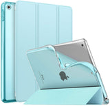 MoKo Case for New iPad 9th/8th/7th Gen Case (2021/2020/2019), Soft TPU Translucent Frosted Back Cover Slim Shell Protective Case with Stand for iPad 10.2 inch,Auto Wake/Sleep,Green