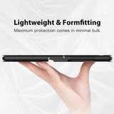 MoKo Case Fit Samsung Galaxy Tab A 8.0 T290/T295 2019 Without S Pen Model, Premium Light Weight Stand Folio Shock Proof Cover Case for Galaxy Tab A 8.0 T290/T295 2019 Tablet, Black & White Magnolia
