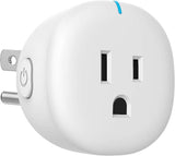 MoKo WiFi Smart Plug, [2 Pack] Mini WiFi Outlet Mini Socket Work with Alexa Echo, Google Home, SmartThings, APP Remote Control Timer Plug, 10A Only Supports 2.4GHz Network No Hub Required, White