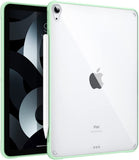 MoKo Case Fit iPad Air 5th/4th Generation 10.9 Inch 2022/2020, Slim Transparent Hard PC Clear Back Cover,Flexible TPU Shell with Air-Pillow Edge Bumper,Support Apple Pencil 2 Charging,Fragrant Flowers