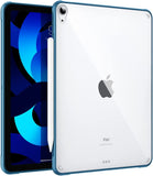 MoKo Case Fit iPad Air 5th/4th Generation 10.9 Inch 2022/2020 - Slim Transparent Hard PC Clear Back Cover, Flexible TPU Shell with Air-Pillow Edge Bumper, Support Apple Pencil 2 Charging, Green