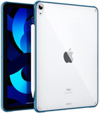 MoKo Case Fit iPad Air 5th/4th Generation 10.9 Inch 2022/2020, Slim Transparent Hard PC Clear Back Cover,Flexible TPU Shell with Air-Pillow Edge Bumper,Support Apple Pencil 2 Charging,Fragrant Flowers
