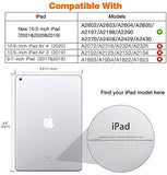 MoKo Case for New iPad 9th/8th/7th Gen Case (2021/2020/2019), Soft TPU Translucent Frosted Back Cover Slim Shell Protective Case with Stand for iPad 10.2 inch,Auto Wake/Sleep,Green