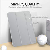 MoKo iPad 10.2 Case for iPad 9th Generation 2021/ iPad 8th Generation 2020/ iPad 7th Generation 2019, Slim Stand Hard Back Shell Smart Cover Case for iPad 10.2 inch, Auto Wake/Sleep, Silver