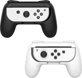 MoKo Grip for Nintendo Switch OLED Model Joycon & Switch Joy-Con, [2-Pack] Ergonomic Hand Grip Controller Handle Kit Compatible with Nintendo Switch/Switch OLED 2021 Joy Cons Controllers, Pink & Green